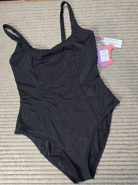 Yitty New Shaping Swim Demi One Piece Swimsuit Size XL Iconic Black Lizzo Design